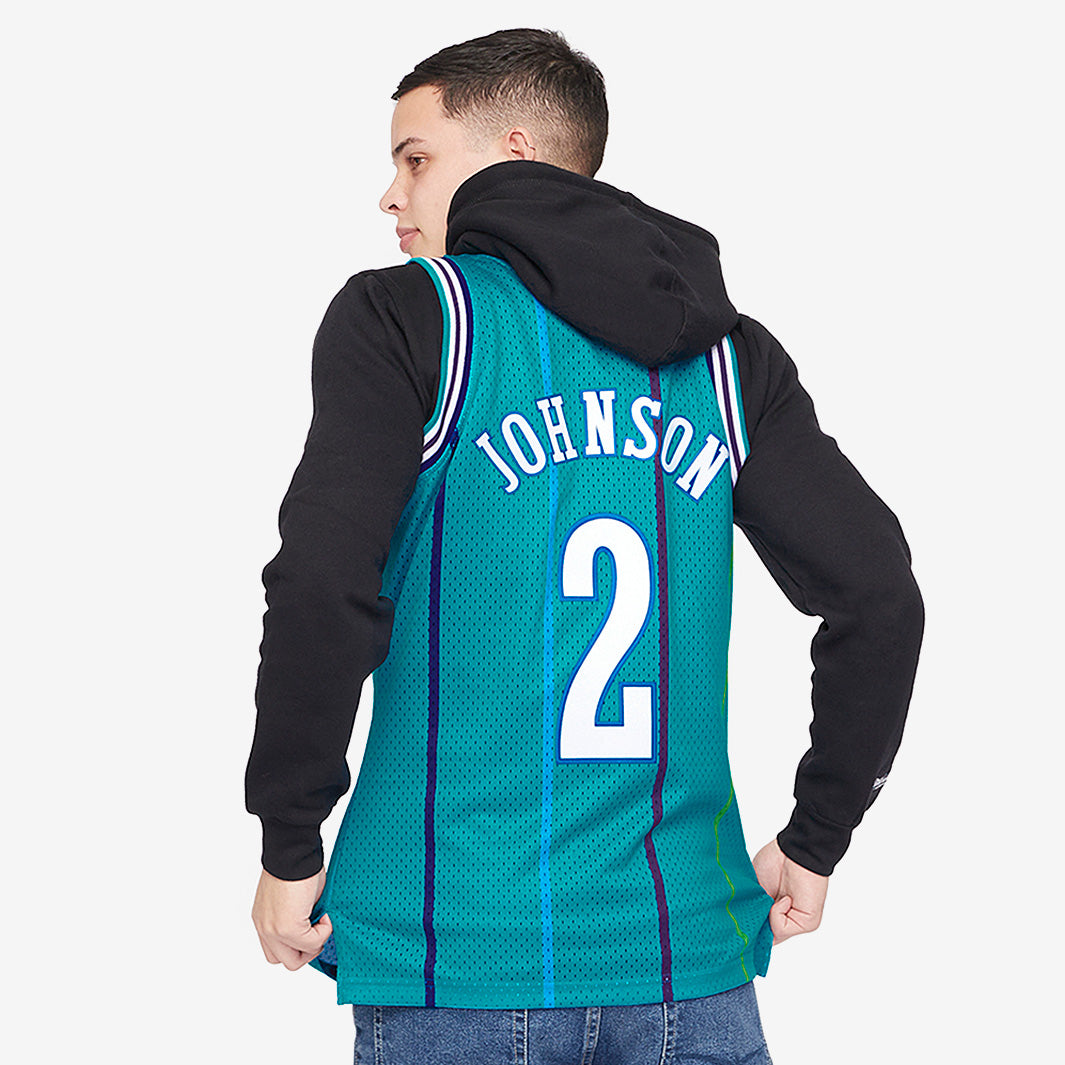 Camisola Charlotte Hornets Larry Johnson Swingman - foto 3