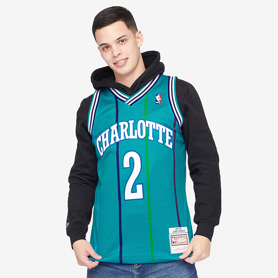 Camisola Charlotte Hornets Larry Johnson Swingman
