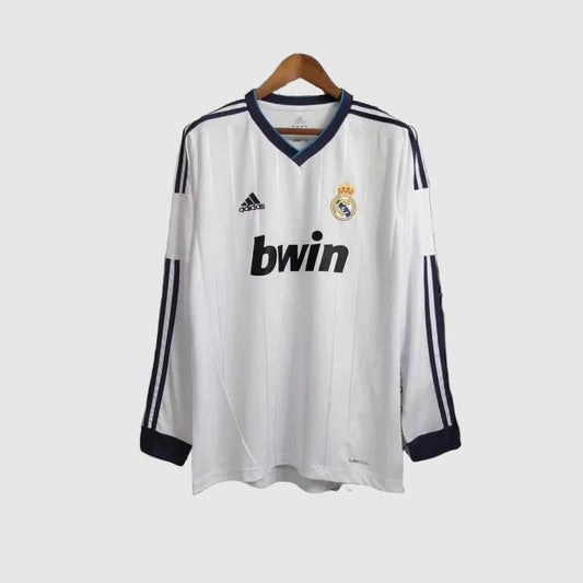 Real Madrid Retro Home Long Sleeve Jersey 2012/13