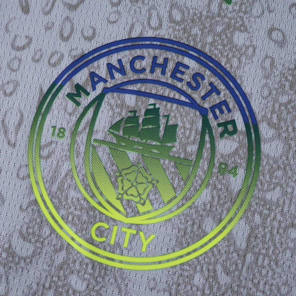 Manchester City Away Jersey 2025/26 - Grey And Neon Green - photo 3