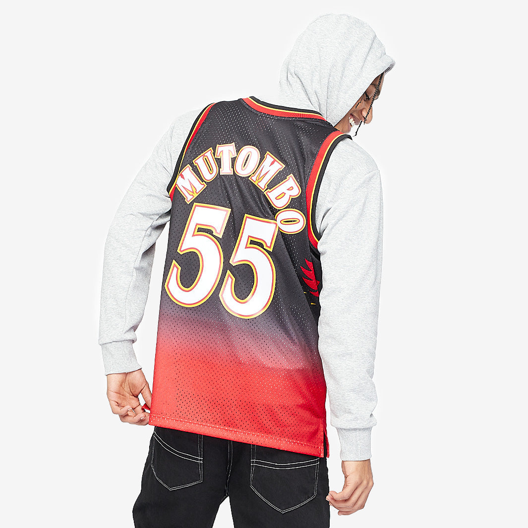 Camisola Atlanta Hawks Dikembe Mutombo 96-97 Swingman - foto 3