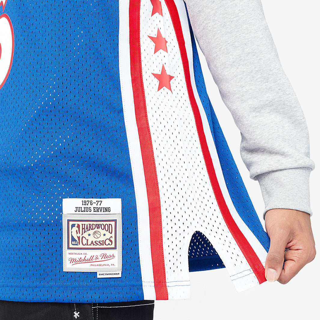 Camisola Philadelphia 76ers Julius Erving 76-77 Swingman - foto 5