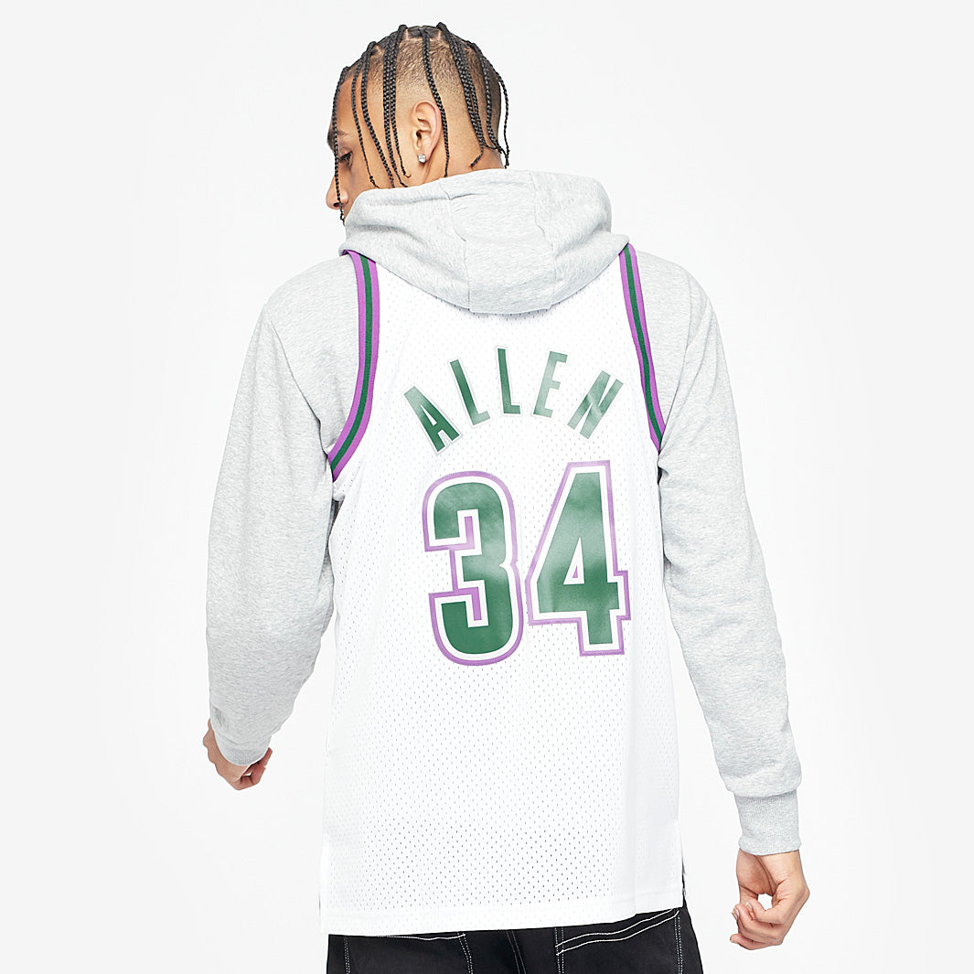 Camisola Milwaukee Bucks Ray Allen 96-97 Swingman - foto 3