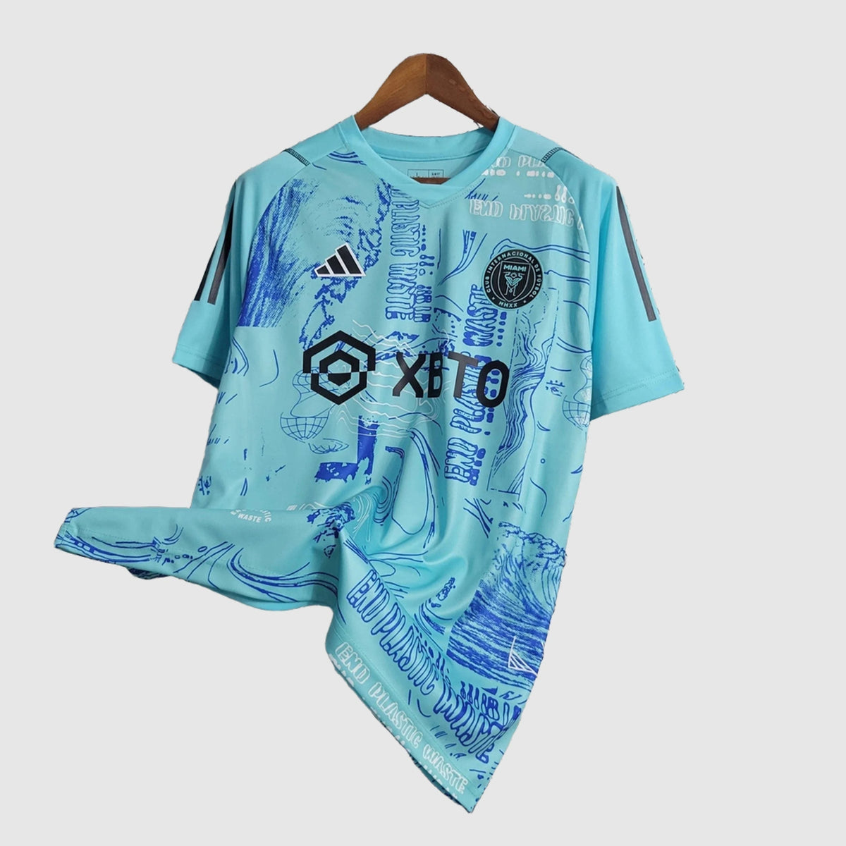 Inter Miami Training Jersey 2023/24 - Sky Blue Sketch Print