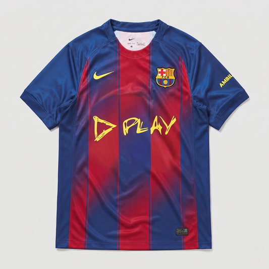 Barcelona Home Jersey 2025/26 - Yellow Play Script