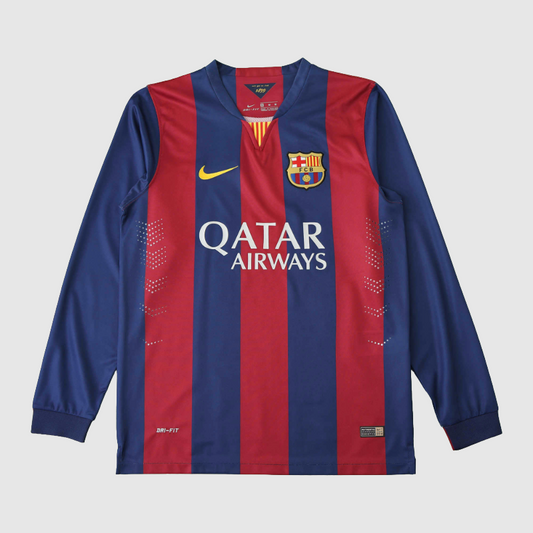 Barcelona Retro Home Long Sleeve Jersey 2014/15