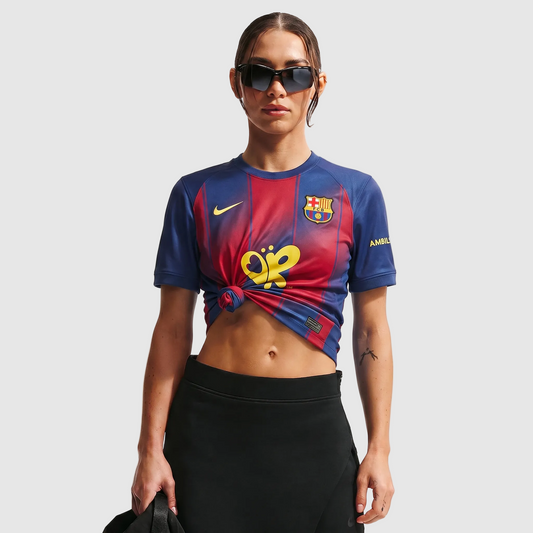 Camisola Barcelona Principal 25/26 - Feminina - Amarela Logo Bolha - foto 2