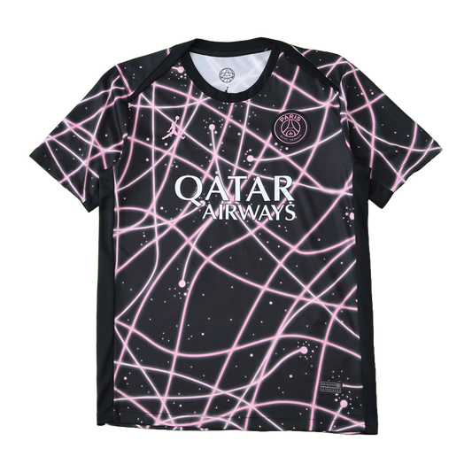 Paris Saint-Germain Pre-Match Jersey 2025/26 - Black Pink Lines