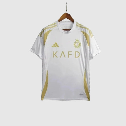 Al Nassr Away Jersey 2024/25 - White And Gold