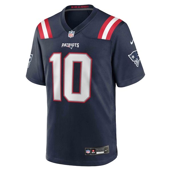 New England Patriots Drake Maye Game Jersey Navy - photo 3
