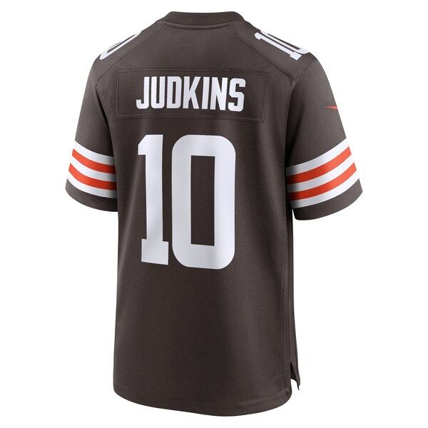 Cleveland Browns Quinshon Judkins 2025 NFL Draft Game Jersey Brown - photo 4