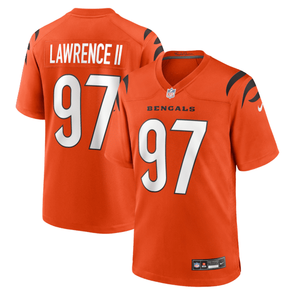 Camisola Cincinnati Bengals Dexter Lawrence II Alternate Game Laranja