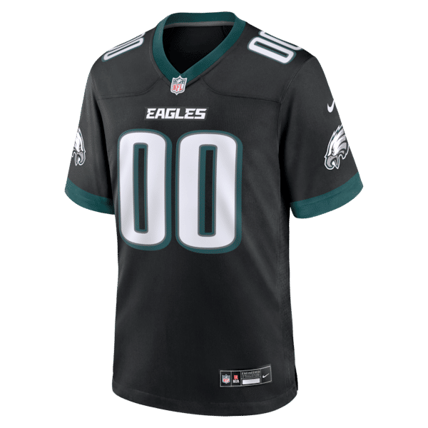 Camisola Philadelphia Eagles Alternate Game Personalizada Preta - foto 3