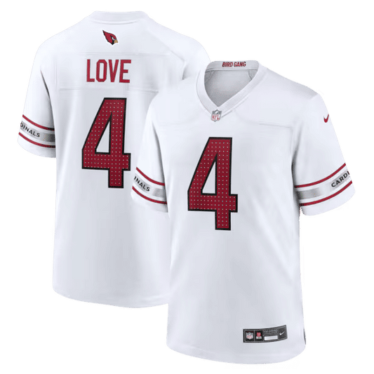 Arizona Cardinals Jeremiyah Love Game Player Jersey White