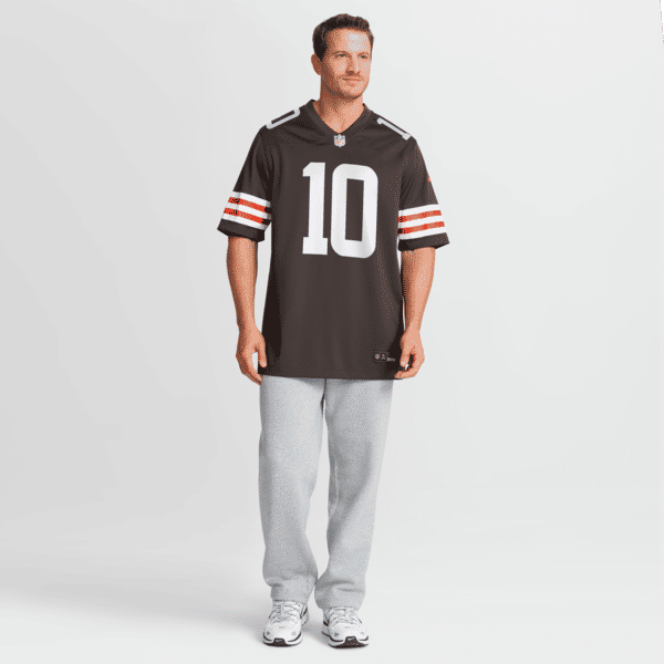 Cleveland Browns Quinshon Judkins 2025 NFL Draft Game Jersey Brown - photo 5