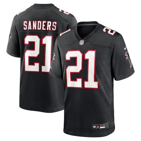 Atlanta Falcons Deion Sanders Alternate Game Jersey Black