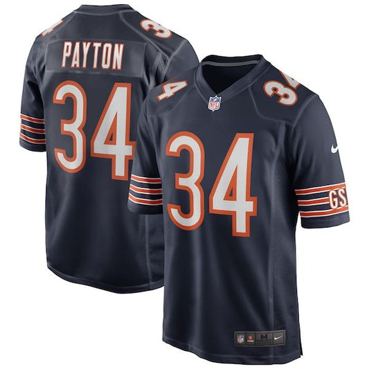 Chicago Bears Walter Payton Game Retired Player Jersey Navy